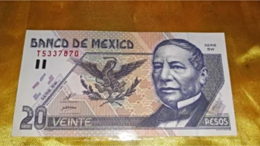 Ofrecen 80 MIL pesos para quien tenga este viejo billete de 20 pesos: FOTO