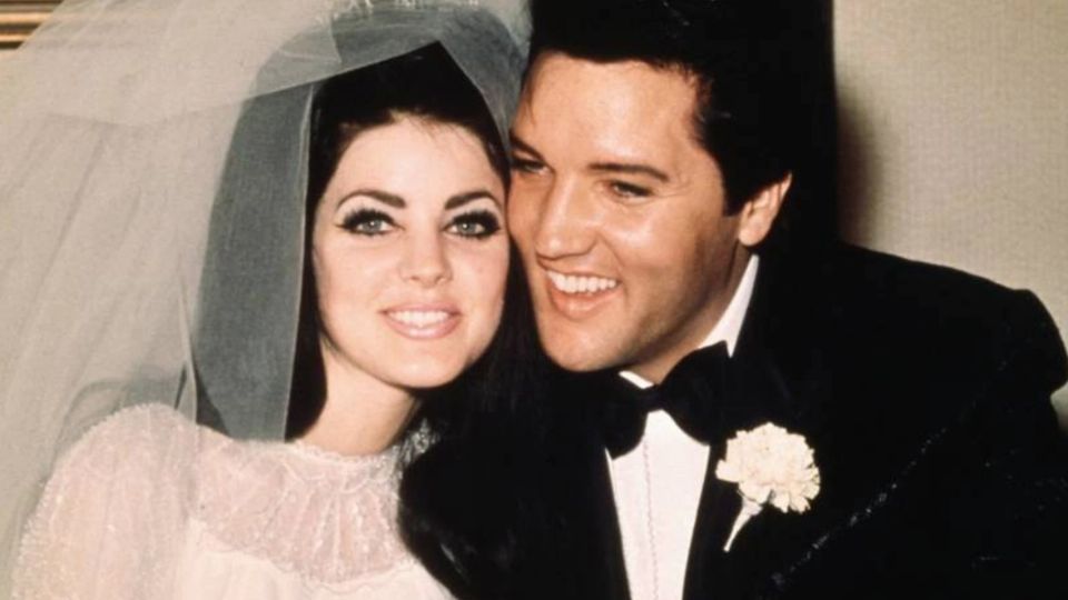 Elvis Presley con su esposa Priscilla Presley. FOTO: Especial