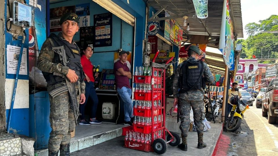 ESTRATEGIA. Militares chapines se han posicionado en las inmediaciones de la frontera sur