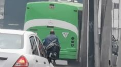 Indignante: microbusero le "echó el camión" a un ciclista en el Eje 5 Sur; todo quedó registrado en fotos