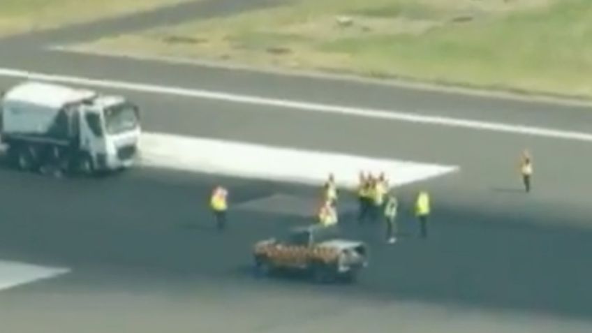 Se derrite pista de aterrizaje en Londres, CALOR EXTREMO causa caos en aeropuertos | VIDEO