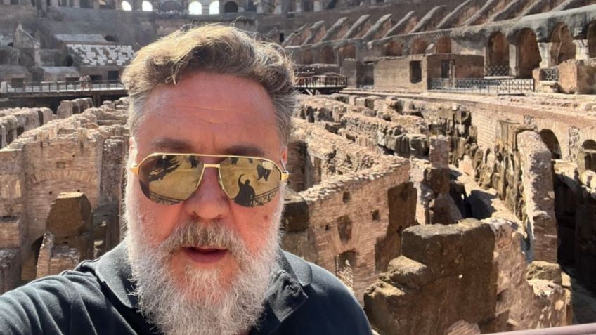 "Mi antigua oficina": Russell Crowe regresa al Coliseo romano 22 años después de "Gladiador"