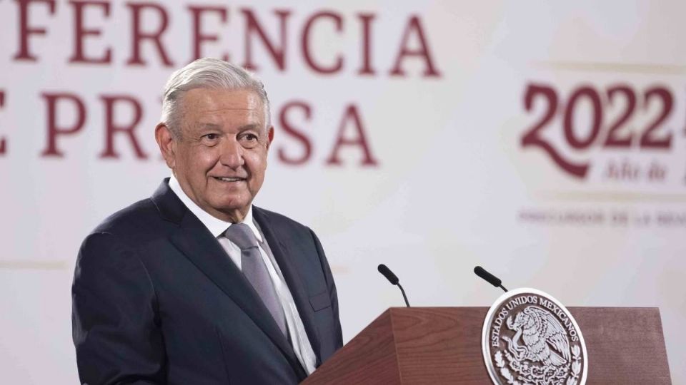 AMLO durante la Mañanera