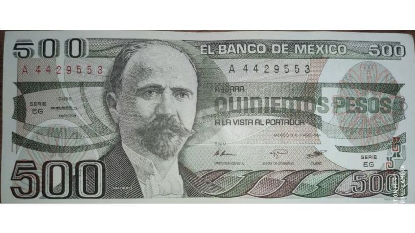 Ofrecen hasta 40 mil pesos por billetes con el rostro de Francisco I. Madero