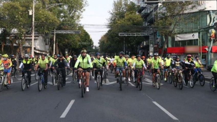 Participan 4 mil 500 personas en el Primer Paseo Ciclista de Policías y Ciudadanos 2022