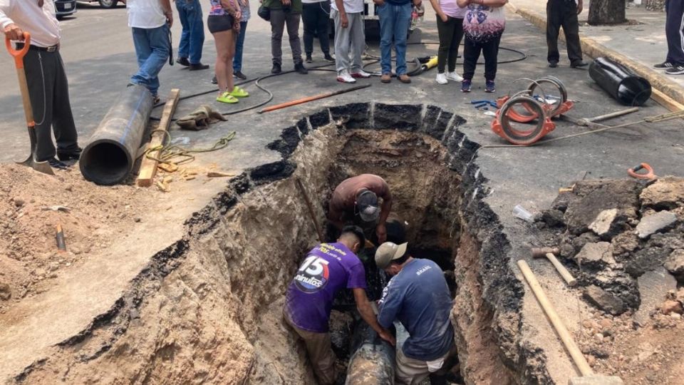 SAMEX encuentra el origen de la fuga de agua en Coyoacán