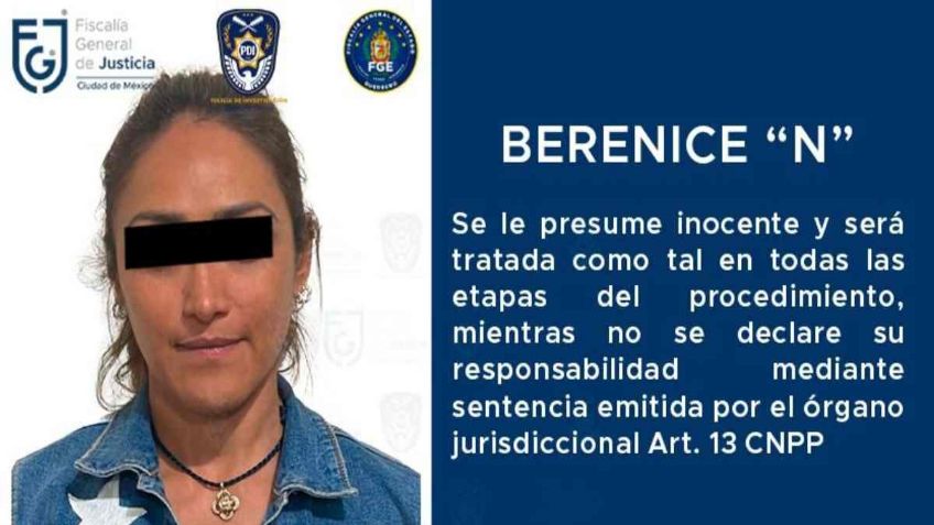 Berenice "N" fue detenida por supuestamente asesinar a su esposo e hijastros; tardaron 4 años en localizarla