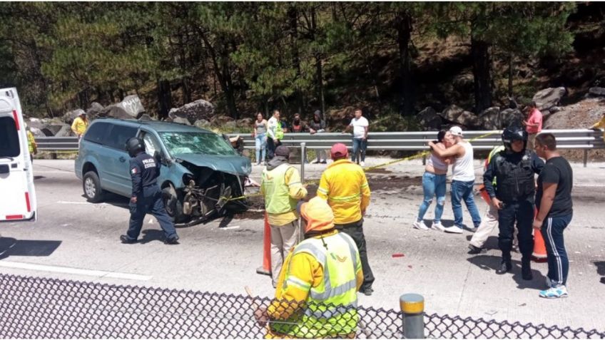 Accidente en la México-Puebla deja una persona muerta