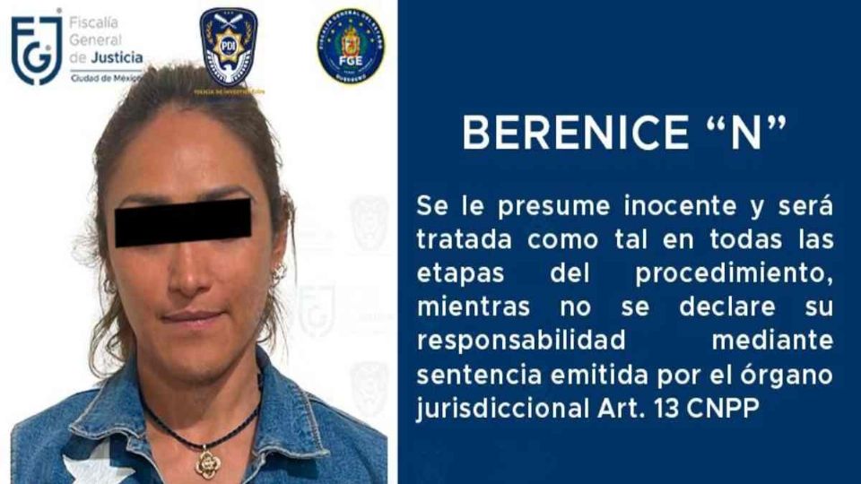 bERENICE 'N' es acusada de matar a su esposo y a sus hijos en el 2019 por una supuesta herencia millonaria