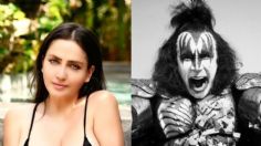 Gene Simmons, vocalista de Kiss, le hace "playera mojada" a Celia Lora y luego la corre | VIDEO