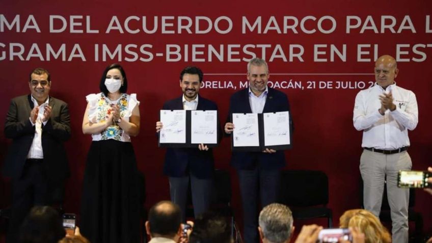 IMSS-Bienestar será ampliado en Michoacán; autoridades firman acuerdo para esto