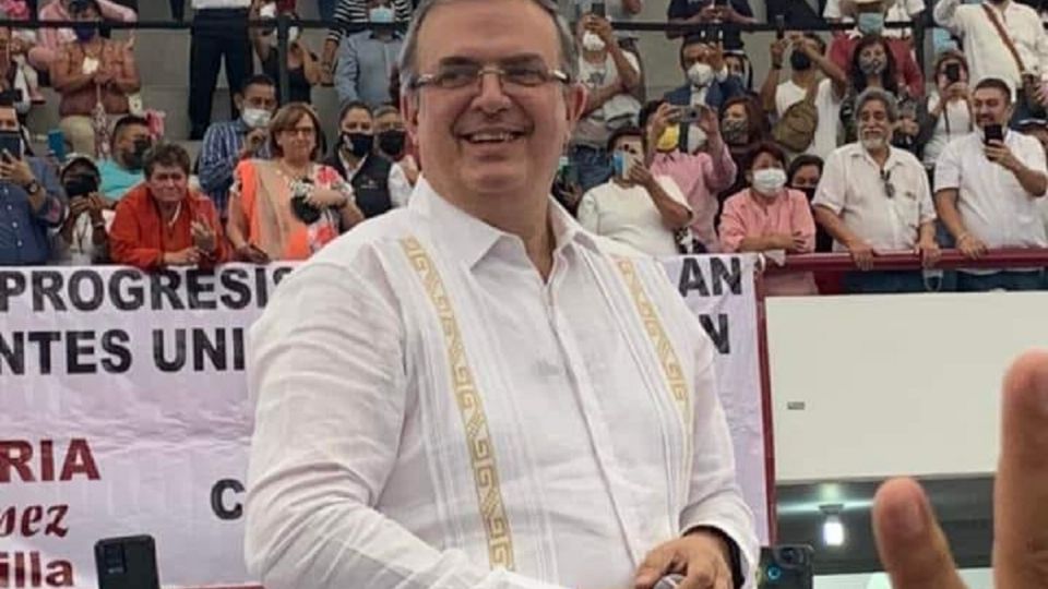 Marcelo Ebrard participó en el encuentro en Ecatepec, Estado de México