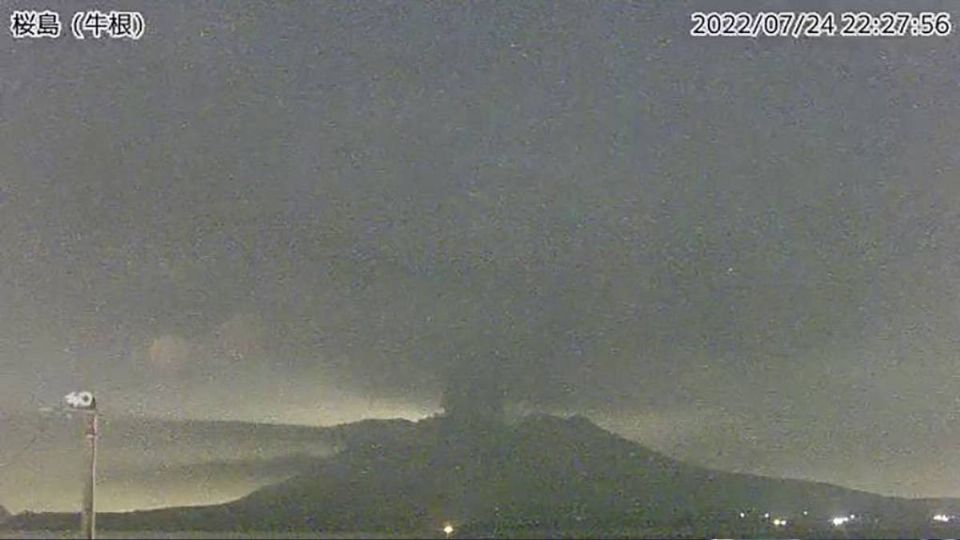 El volcán Sakurajima está en riesgo de hacer erupción.