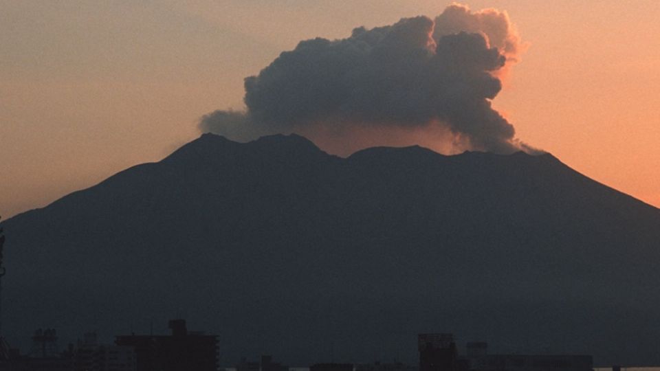 Volcán “Sakurajima” en Japón.