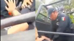 Policía somete con la rodilla a hombre; "por Dios, me estás asfixiando", le grita aterrorizado | VIDEO