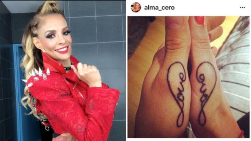 Así es como ahora luce el tatuaje que Alma Cero se hizo por amor a su ex Edwin Luna