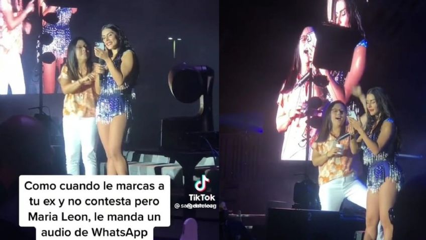 María León hace dueto con fan en concierto EN VIVO; le mandan indirecta a su ex