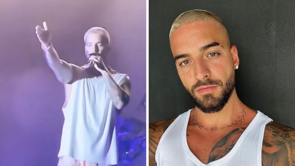 Maluma detuvo su concierto hasta que se retiraron los fans a los que corrió.