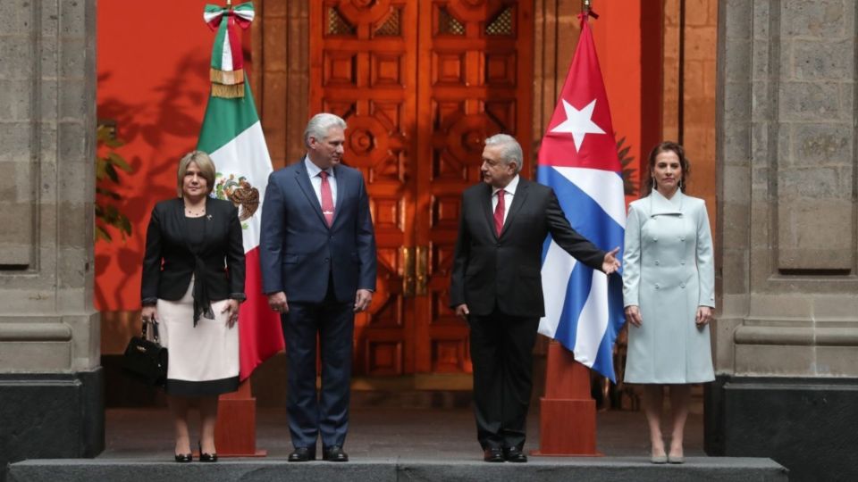 Miguel Díaz-Canel Bermúdez y Andrés Manuel López Obrador.