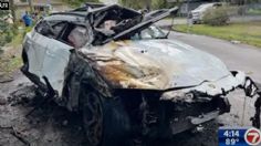 Lamborghini vuela por el aire en impactante accidente en Florida: VIDEO