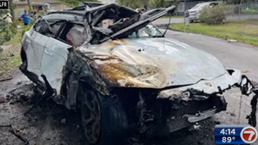 Lamborghini vuela por el aire en impactante accidente en Florida: VIDEO