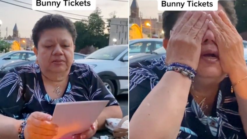 Mamá rompe en llanto tras recibir de regalo boletos para ver a Bad Bunny: “pensé que moriría sin verlo”