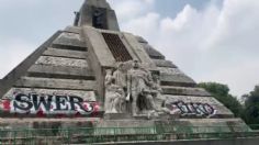 VIDEOS: Vandalizan el monumento a la Raza en la CDMX