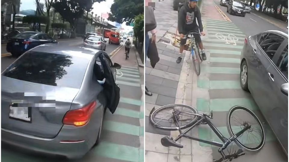 Fue gracias a una cámara móvil instalada en el casco del ciclista lo que permitió que se mostrada el incidente tal y como sucedió