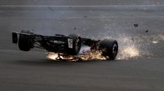 F1: El VIDEO del fuerte choque que hizo volar y quedar de cabeza al auto de Zhou en el GP de Gran Bretaña