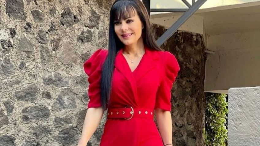 Maribel Guardia enciende la red con vestido de encaje rojo y transparencias | FOTO