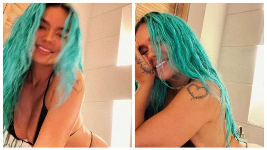 Karol G presume traje de baño plateado y la llenan de elogios | FOTOS