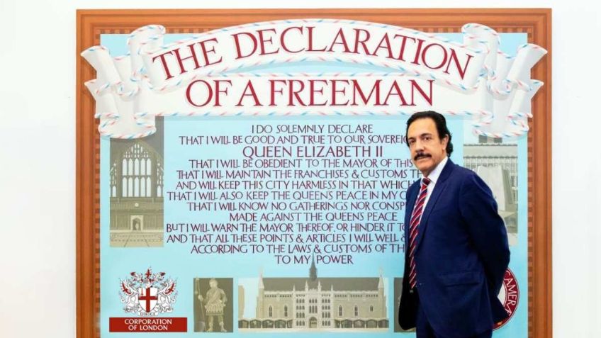 Omar Fayad, primer mandatario mexicano en recibir el premio Freedom of the city of London