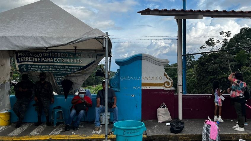 Frontera México-Guatemala, sin filtros para detectar sospechas de COVID-19 o de Viruela del Mono