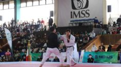 Realizan demostración Taekwondo en Unidad Deportiva Cuauhtémoc del IMSS