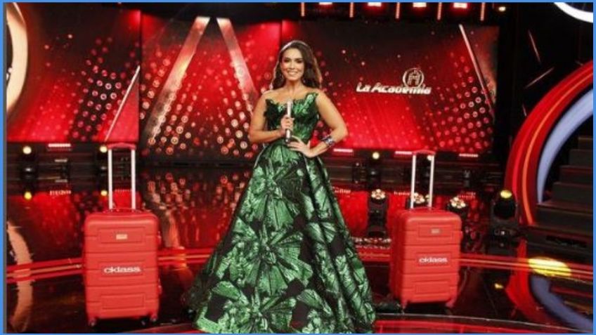 Laura G sustituye a Yahir e impacta con vestido esmeralda para La Academia 20 años