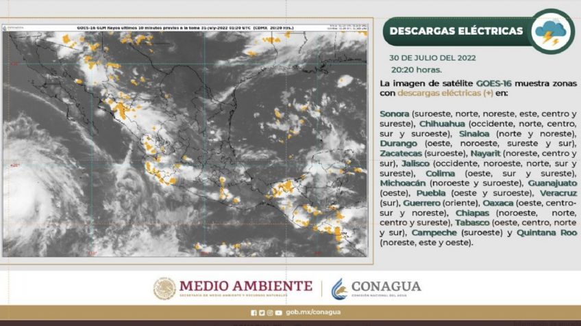 Clima: estos 11 estados tendrán presencia de lluvias muy fuertes