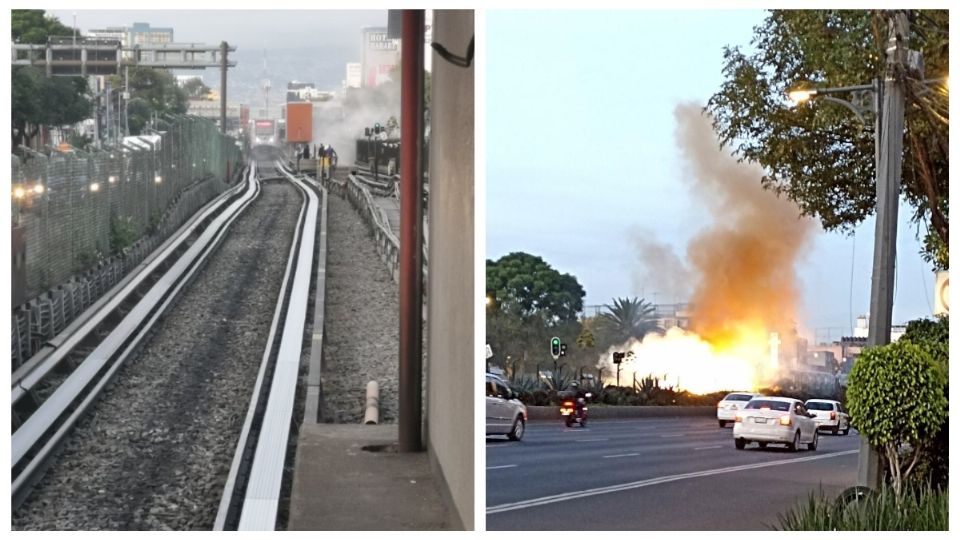 Captan explosión en Línea 2 del Metro CDMX.