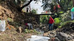 Xochimilco limpia sus barrancas para evitar desbordamientos