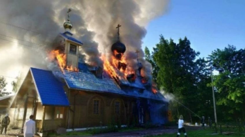 Hombre prendió fuego a una iglesia porque su esposa entregó todo su sueldo en donaciones | VIDEO