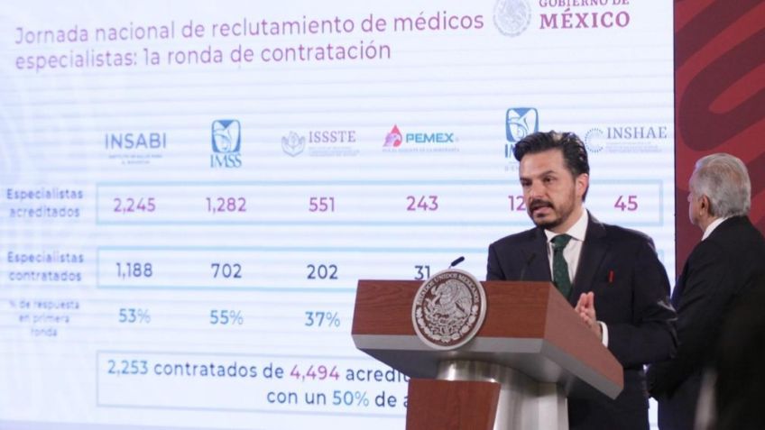 IMSS destaca contratación de más de 2 mil 200 médicos en la Jornada Nacional de Reclutamiento