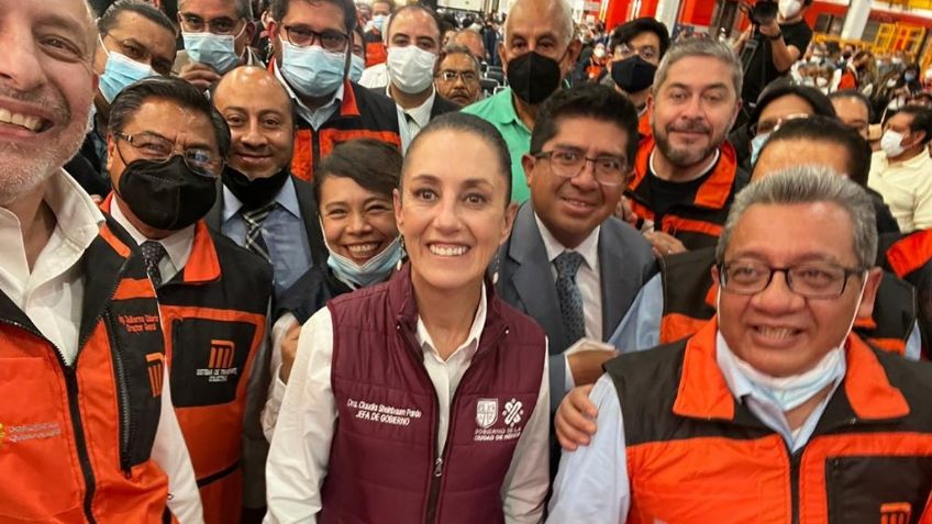 Claudia Sheinbaum reitera confianza con los trabajadores del STC Metro