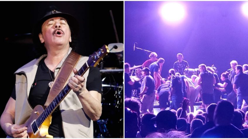 Carlos Santana se desplomó en pleno concierto en Michigan y tuvo que salir en camilla | VIDEO