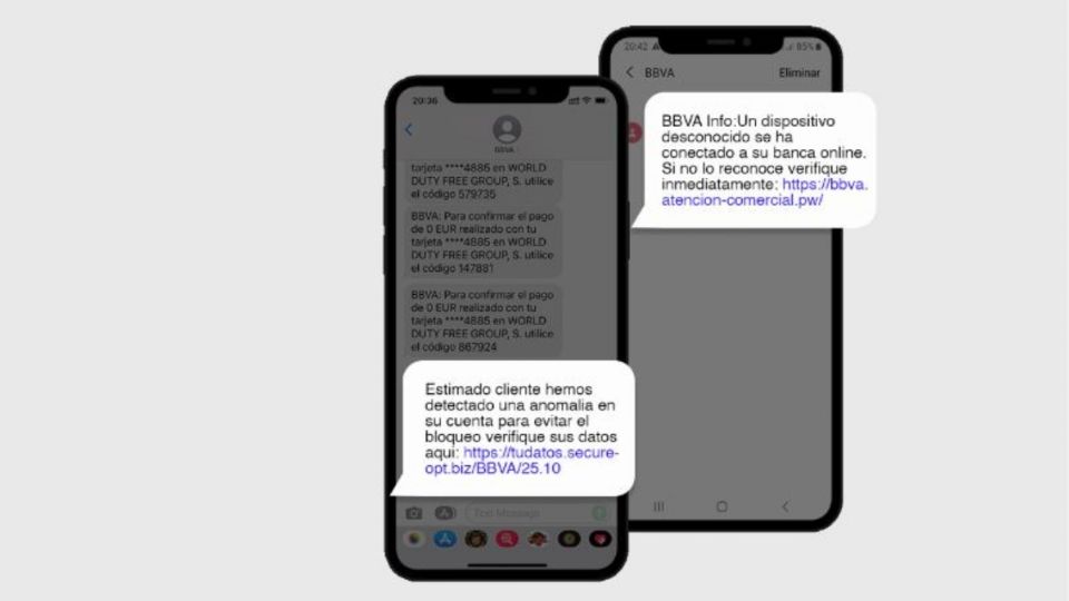 Estos son los mensajes de fraude que podrías recibir.