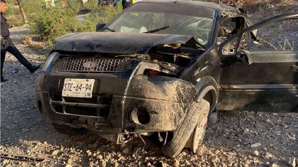 La colisión ocurrió en la carretera de Icamole, en el kilómetro 4, ubicada en el municipio de García.