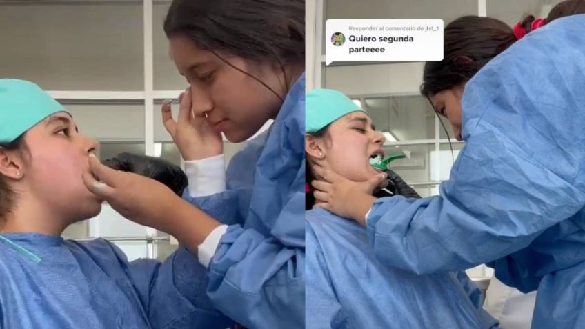 “Trae a la maestra”: práctica de estudiantes dentistas pasa de las risas al drama y termina mal | VIDEO