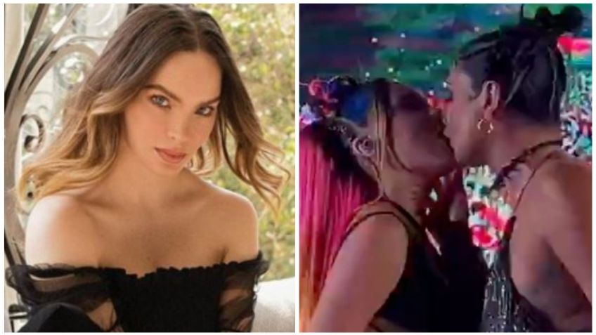 Belinda da tremendo beso en la boca a Lola Rodríguez y Valentina en los festejos del orgullo de Madrid | VIDEO