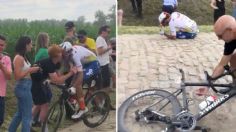 Ciclista se rompe el cuello tras chocar con una fan en el Tour de Francia: VIDEO IMPACTANTE