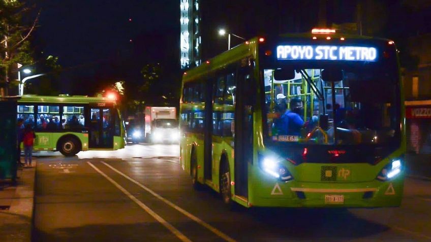 Despliegan unidades de RTP y servidores públicos por cierre de la Línea 1 del Metro en CDMX