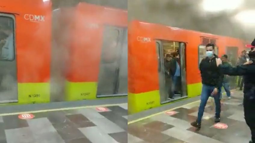 Metro CDMX: ¿Qué originó la gran nube de humo que invadió un vagón de la Línea 7?