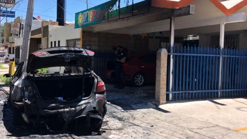 Sonora: Desalojan a 25 niños de una guardería por incendio de un vehículo